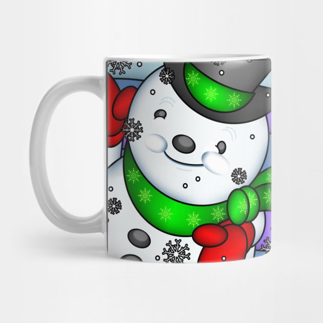 Cute Adorable Holiday Snowman by egcreations